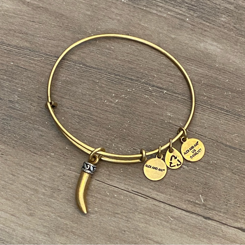 Alex and Ani Gold Horn Vitality Bracelet